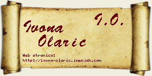Ivona Olarić vizit kartica